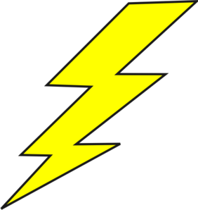 Lightning Bolt Vector Graphic. striking lightning bolt clipart ...