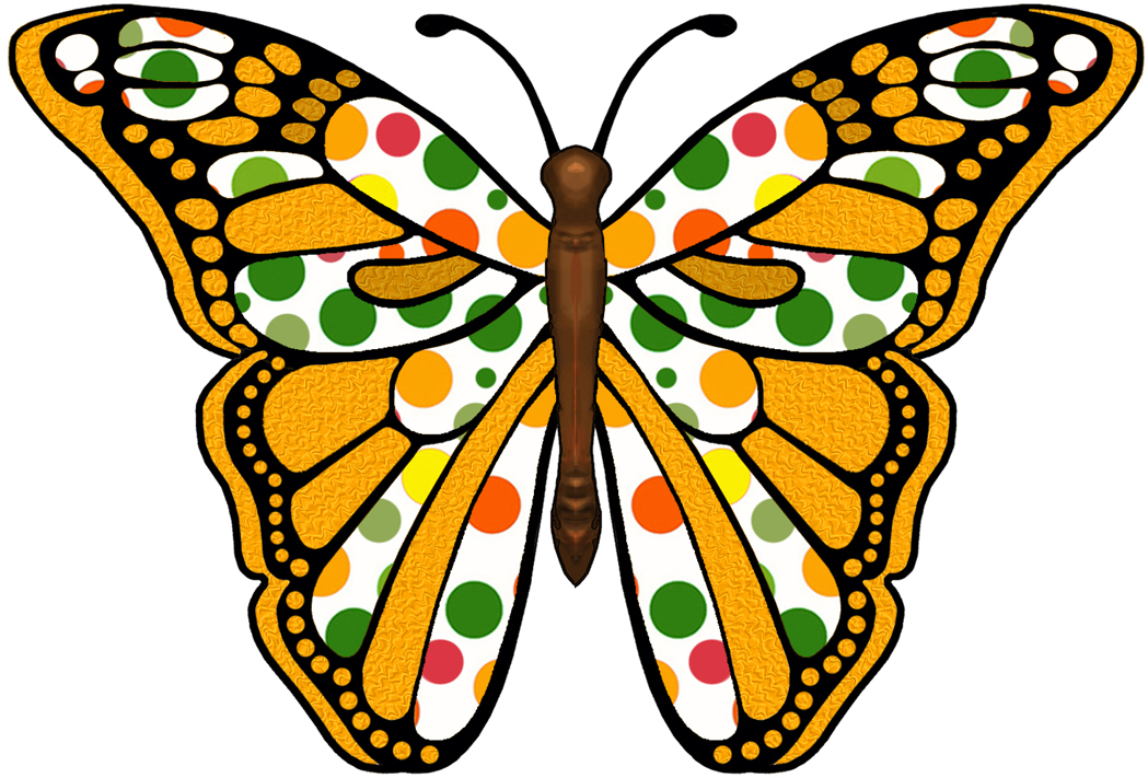 Rainforest butterfly clipart