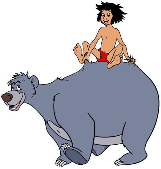 Baloo and Mowgli Clip Art Images | Disney Clip Art Galore