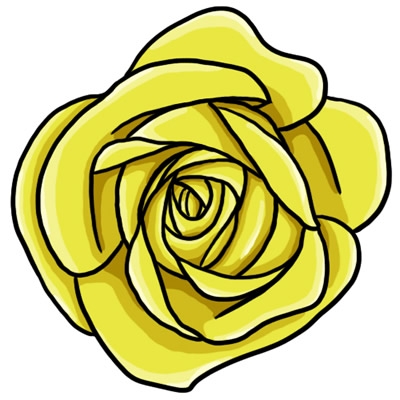 Yellow Rose Clipart - Tumundografico