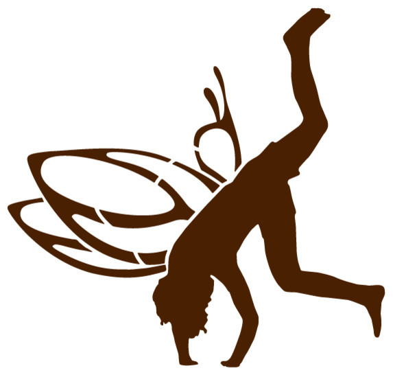 Somersaulting Boy Fairy Stencil for Painting - Contemporary - Wall ...