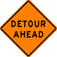 Detour Signs - ClipArt Best