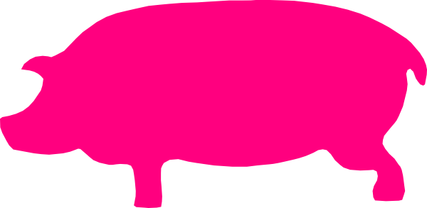 Pink Pig Clipart