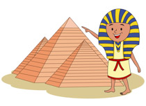 Egypt pyramids clipart