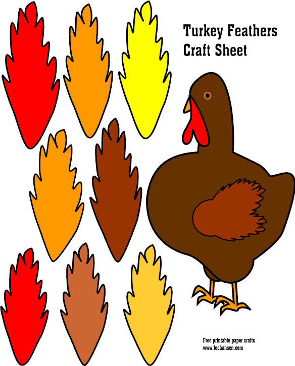 Cartoon Turkey Feathers - ClipArt Best