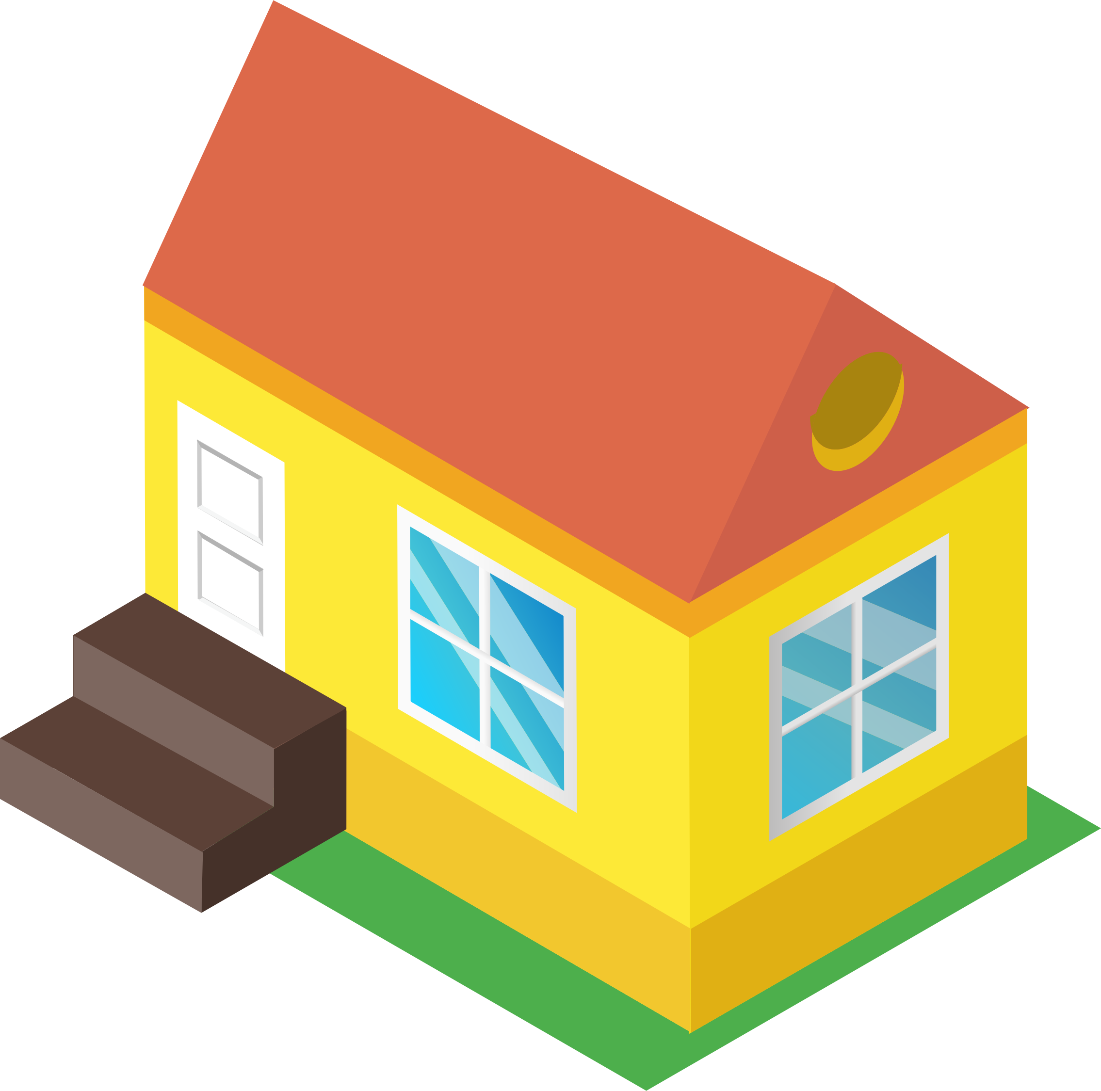 Clipart - Isometric House