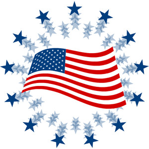 Free american flag clipart