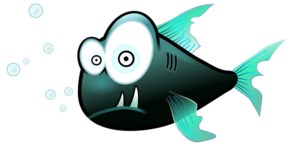 Piranha | Free Stock Photo | Illustration of a cartoon piranha ...