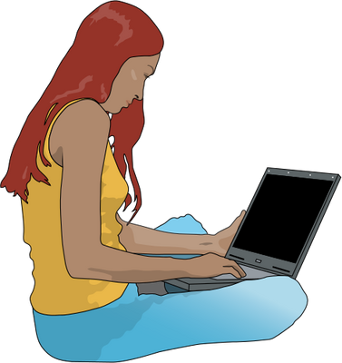 Person Using A Computer | Free Download Clip Art | Free Clip Art ...