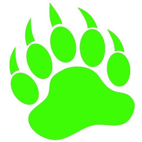 Grizzly Bear Paw Print Cartoon Clipart - Free to use Clip Art Resource