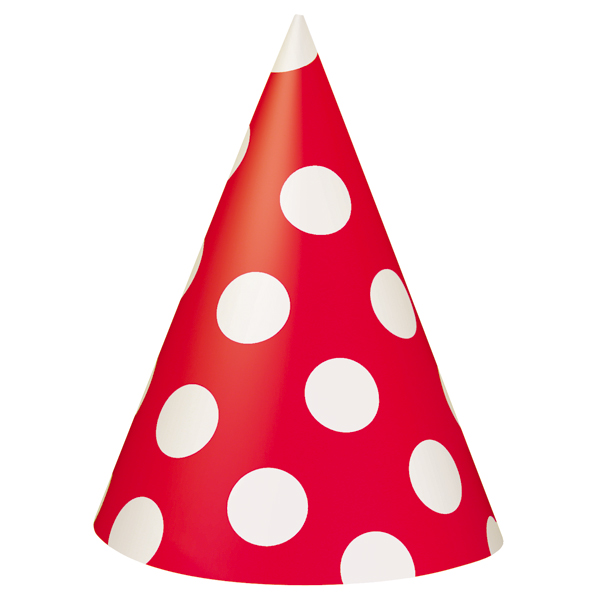 Red party hat clipart