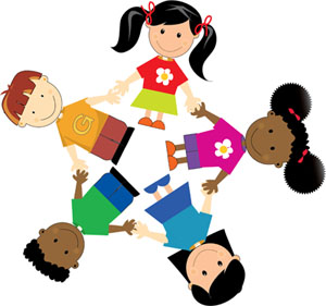 Group Of Multicultural Babies Clipart