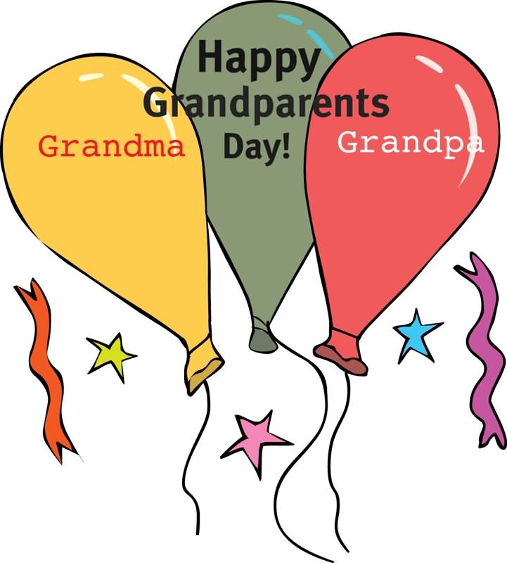 Happy grandparents day day clipart