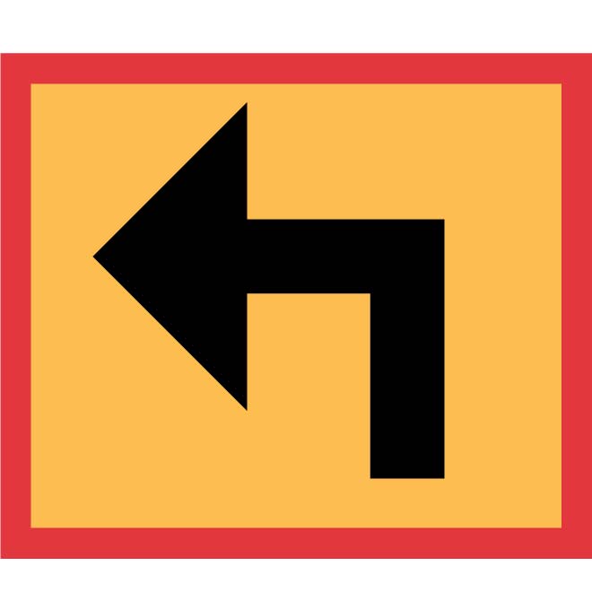 YELLOW DIRECTION SYMBOL - Download at Vectorportal