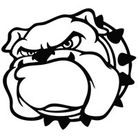 Bulldog Head - Wall Size Cartoon Decal Vinyl Decor Graphics ...