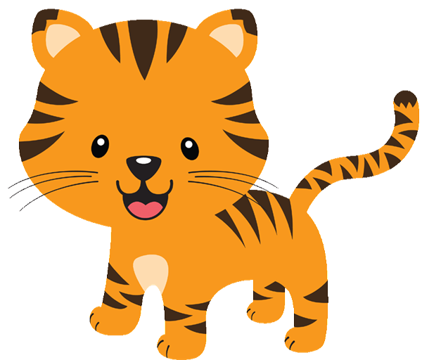 Baby tiger tiger clip art image #17814