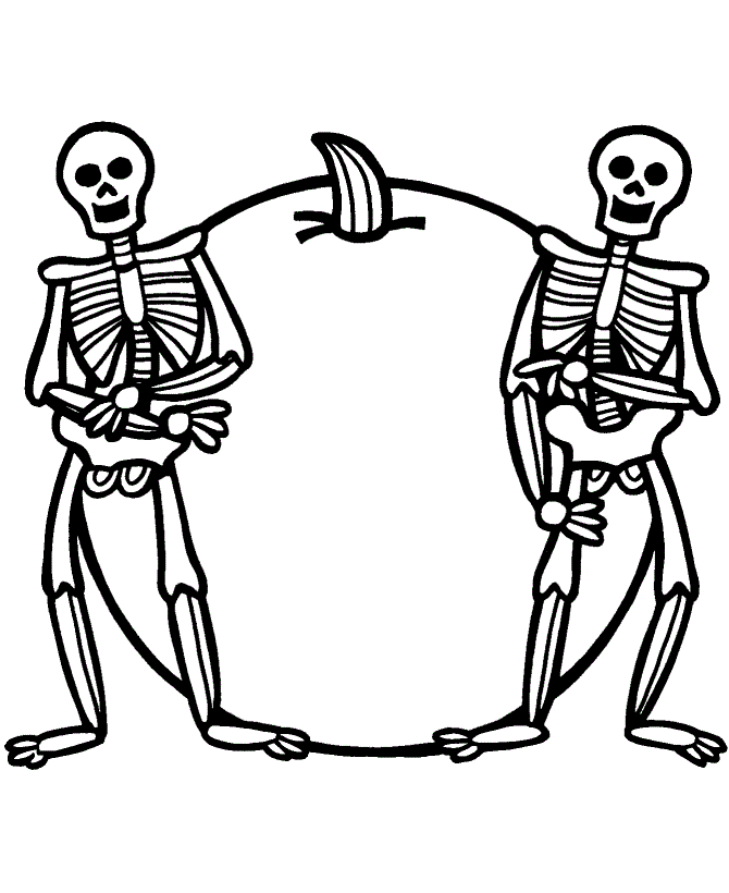 Free Printable Skeleton Coloring Pages For Kids