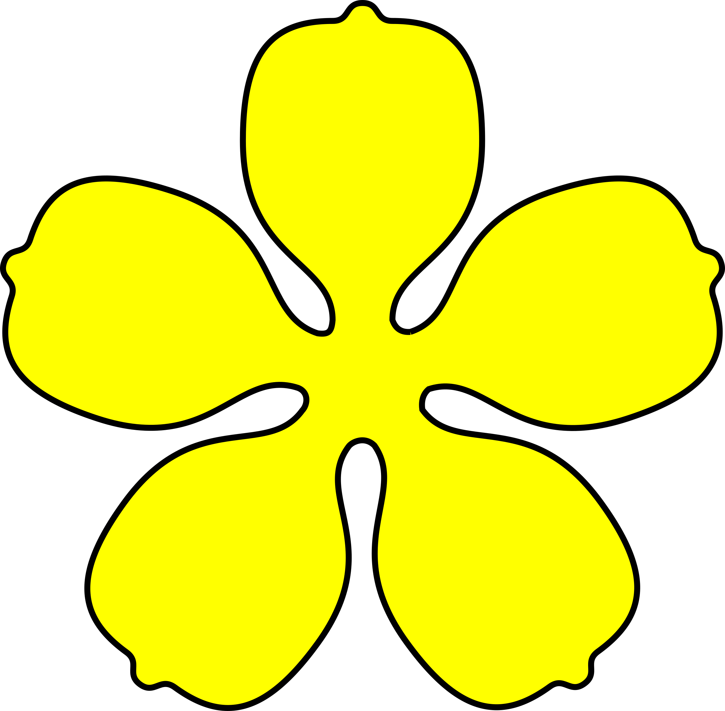 Clipart - cinquefoil