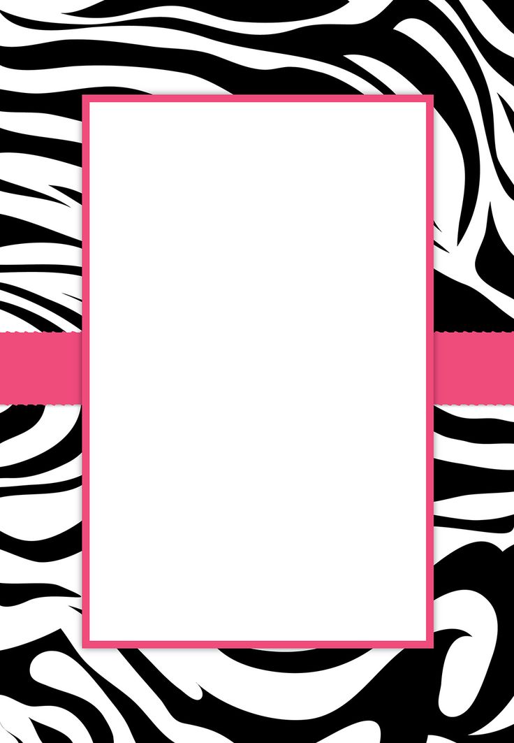 Free Zebra Print Border Template Printable Templates
