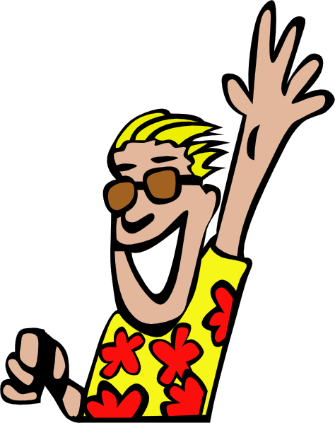 Animated waving hand clipart