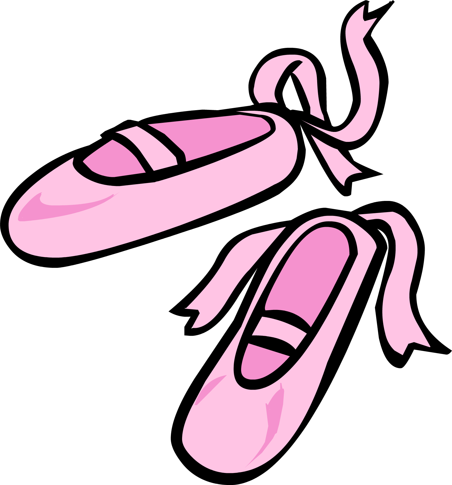 Cartoon Ballet Shoes | Free Download Clip Art | Free Clip Art | on ...