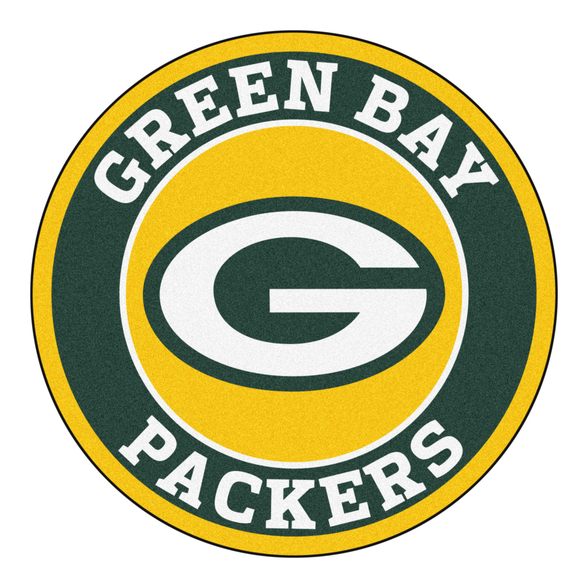 Green Bay Packers Logo Roundel Mat – 27” Round Area Rug