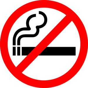 Clipart no smoking sign