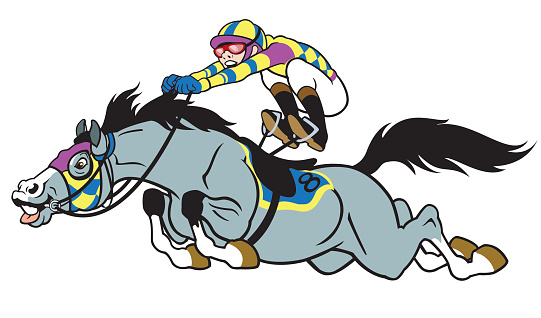 Race Horse Cartoon Clip Art, Vector Images & Illustrations