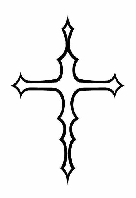 Simple Tribal Cross Tattoos Design Ideas Clipart - Free to use ...