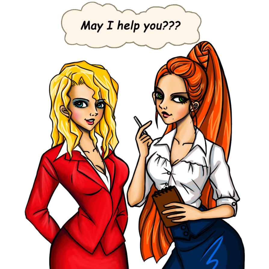 Two Secretaries by Alien3287 on DeviantArt