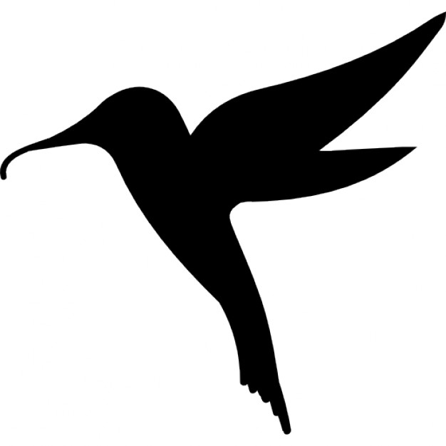 Hummingbird bird shape Icons | Free Download