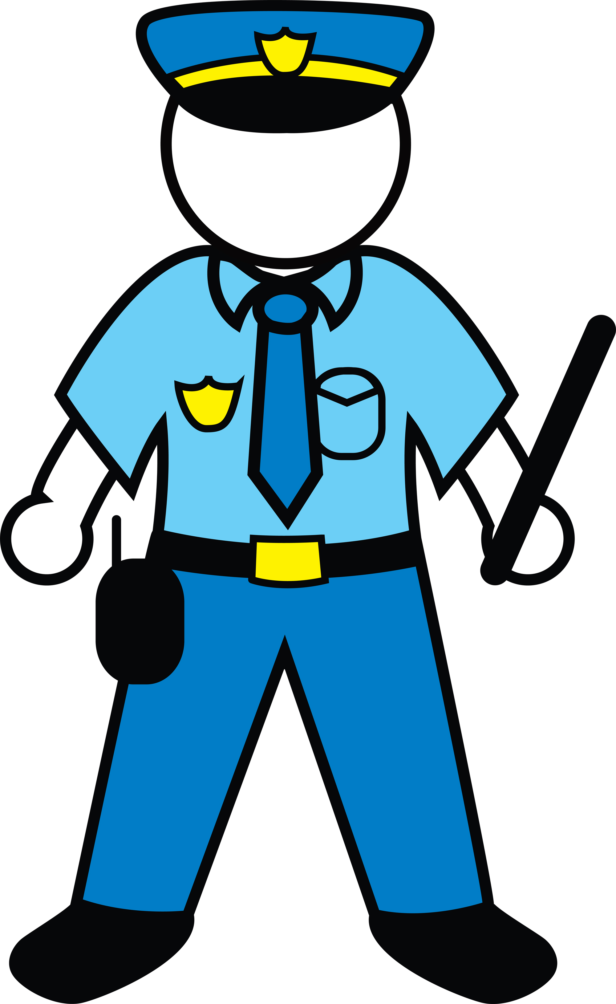 Man and policeman clipart images