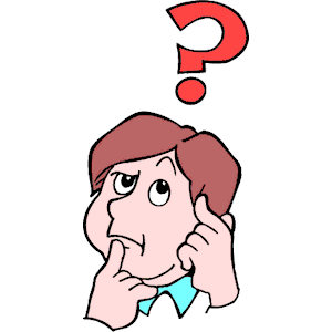 Free clipart of child thinking