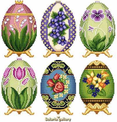 1000+ images about Cross Stitch Easter Eggs | Punto ...