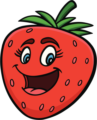 Cartoon Of Strawberry Clip Art, Vector Images & Illustrations