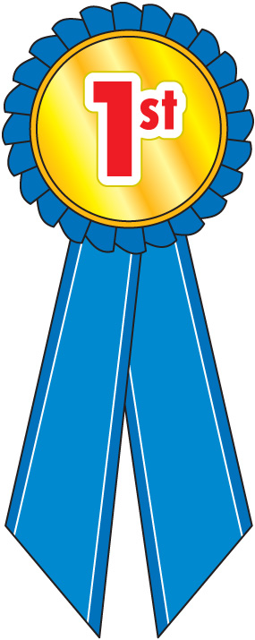 1st place rosette clipart