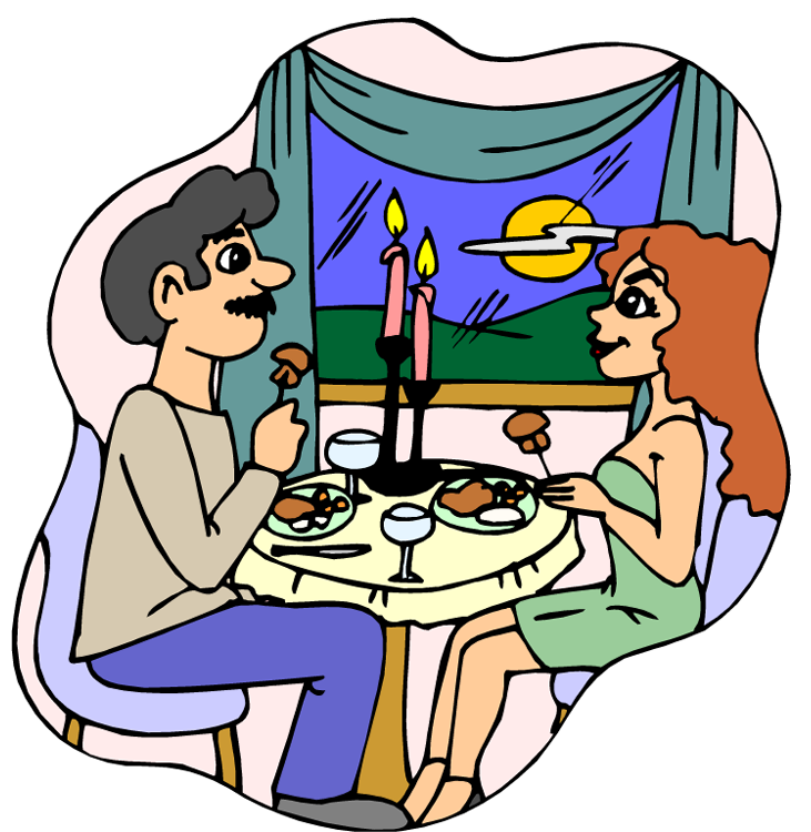 Eating Dinner Clipart