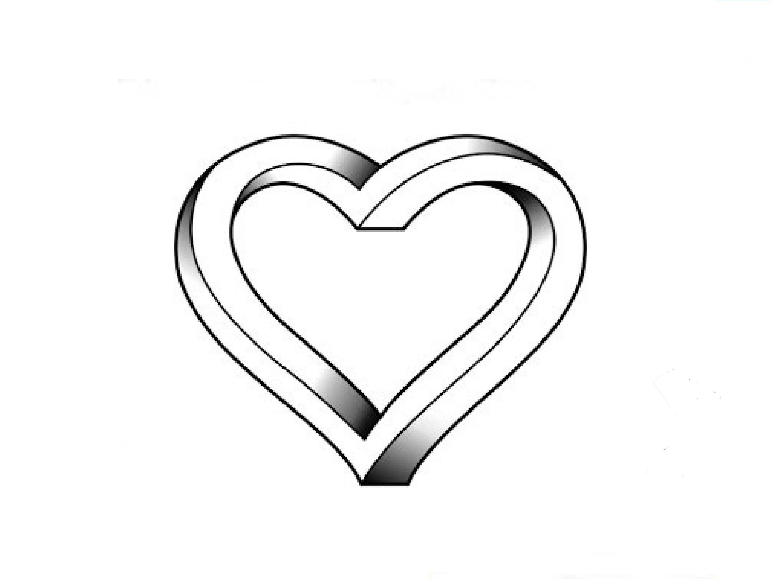 Line Drawing Heart ClipArt Best