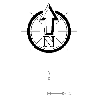 North Arrow 5 Block In Symbols Arrows Autocad Free Drawing Clipart ...