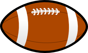 Rugby football clipart