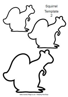 Squirrel Cut Out Pattern - ClipArt Best