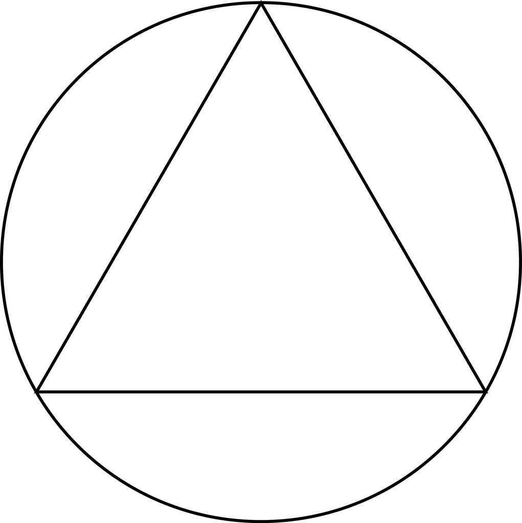 Triangle With Circle Inside Symbol - ClipArt Best