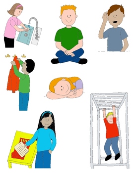 KIDS IN ACTION: SCHOOL DAYS 2 CLIP ART! 24 PNGS FOR SCHEDULES AND ...