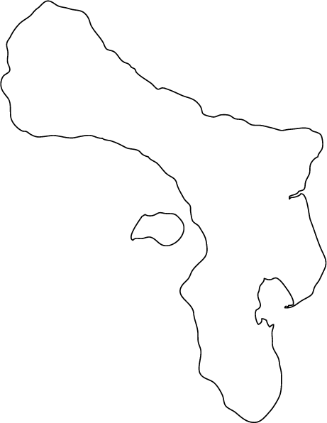 Bonaire outline map by World Atlas