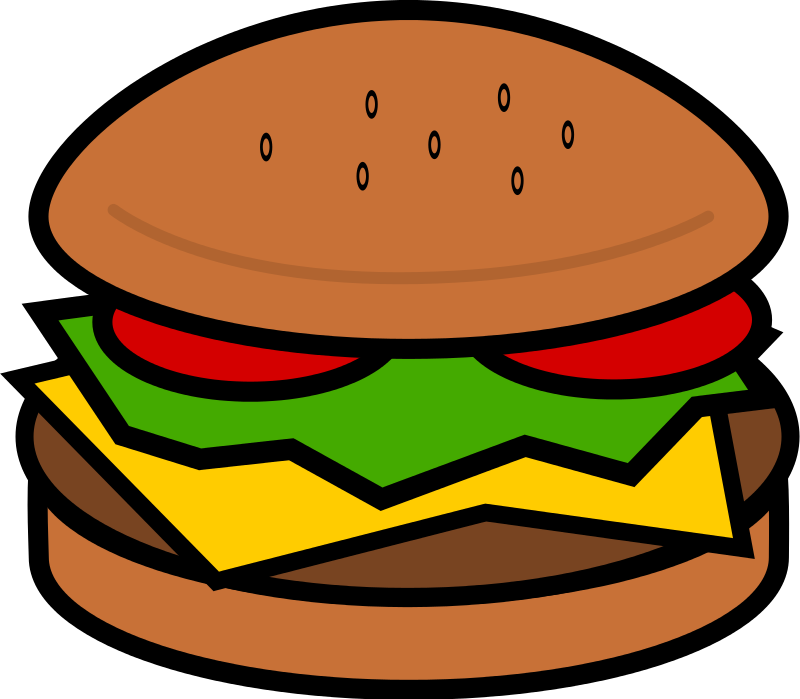 Burger and Sandwich clipart #Burger #Sandwich, Food clip art photo ...