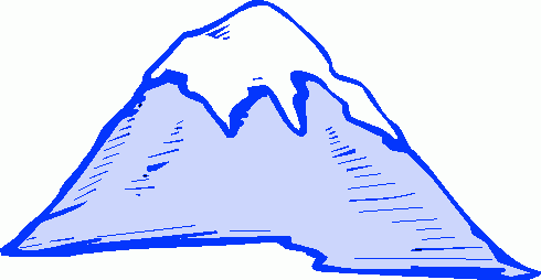 Ski mountain clipart