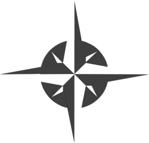 White Compass Rose Clip Art - vector clip art online ...