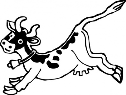 Free Farm Animal Outlines Cow Clipart - Free to use Clip Art Resource