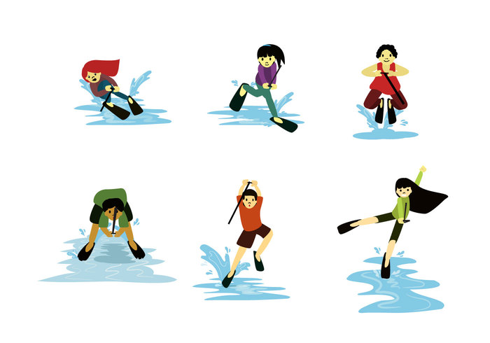 Fun Water Skiing Vectors - Download Free Vector Art, Stock ...
