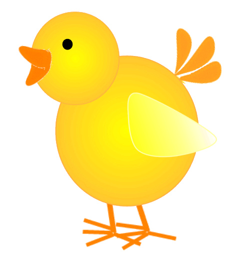 Yellow chick clipart